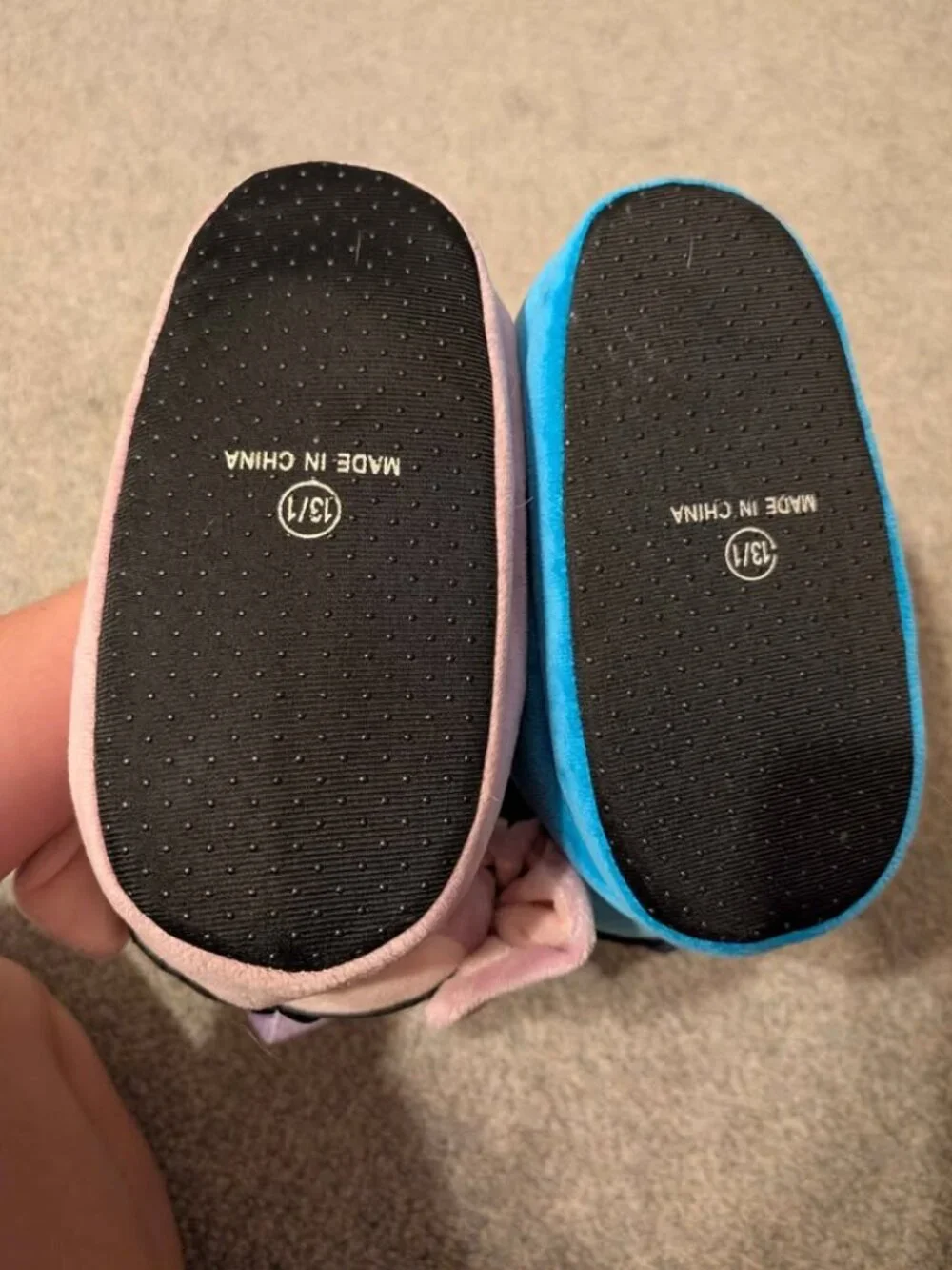 Stitch and angel kids slippers size 13/1